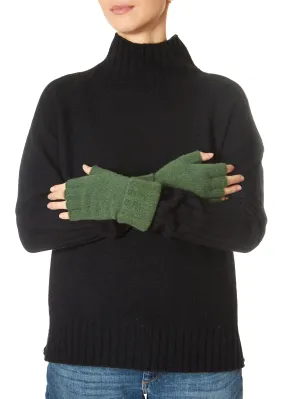 Santacana Forest Green Plain 'Fingerless Gloves'