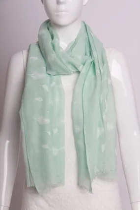 Scarf in Leaf Print