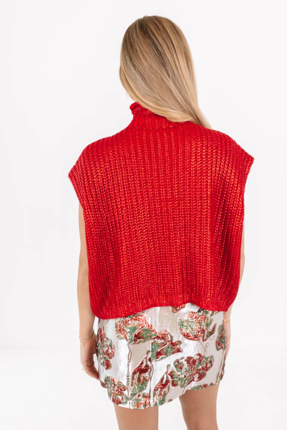 Shining Bright Sweater - Red