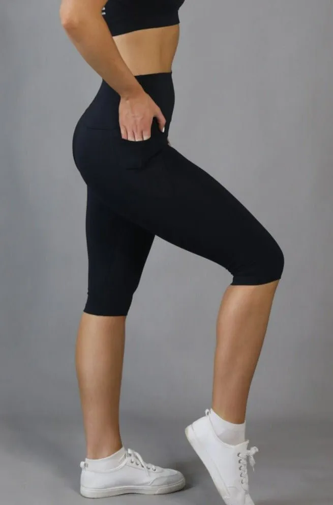 Signature High Waist 5/8 - Black