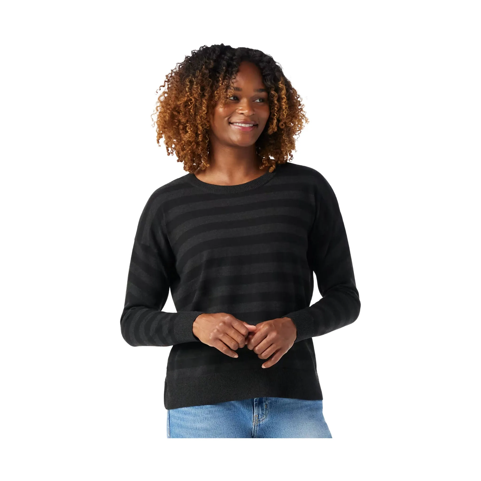 Smartwool Women's Edgewood Boyfriend Crew Sweater - Black