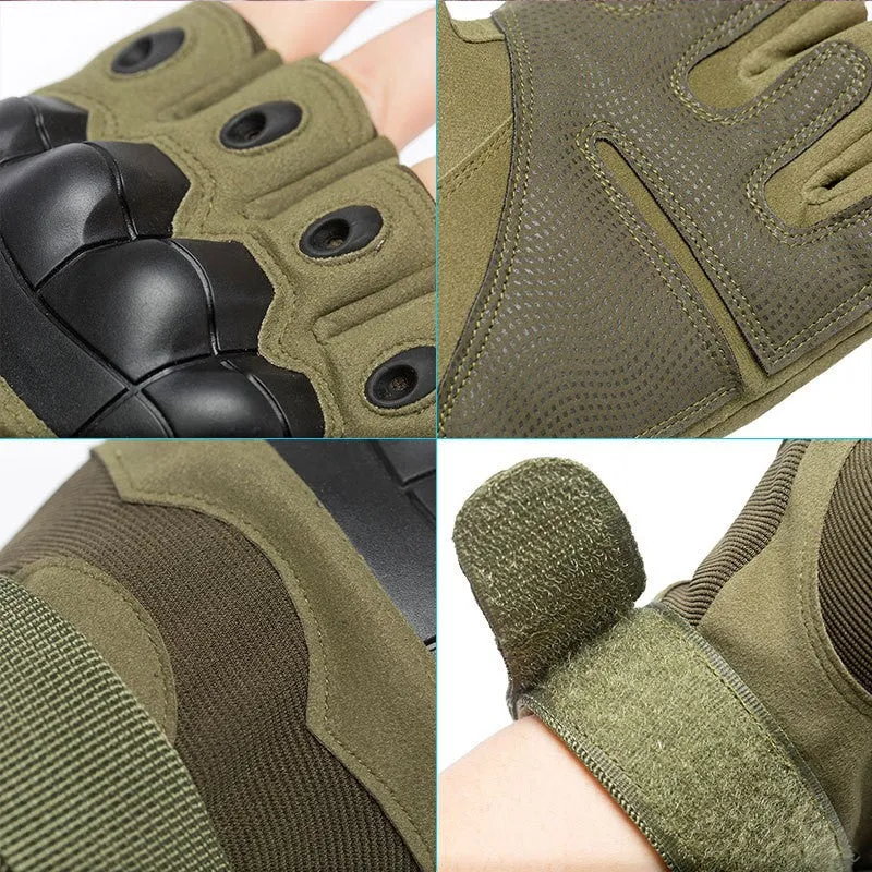 SOFT SHELL PROTECTIVE PALM REST TOUCH SCREEN COMBAT TRAINING TACTICAL ALL FINGER GLOVES