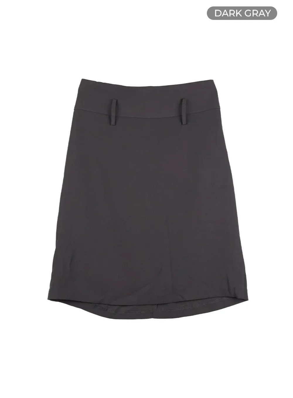 Solid Mid Skirt CL422