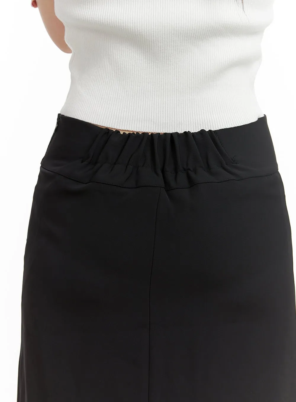 Solid Mid Skirt CL422