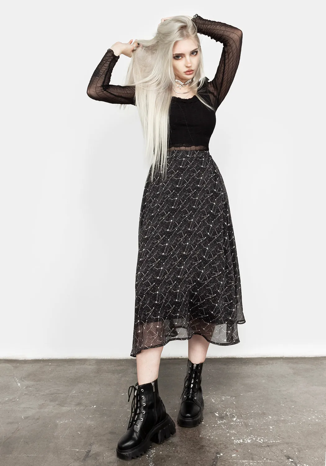 Spectral Midi Skirt