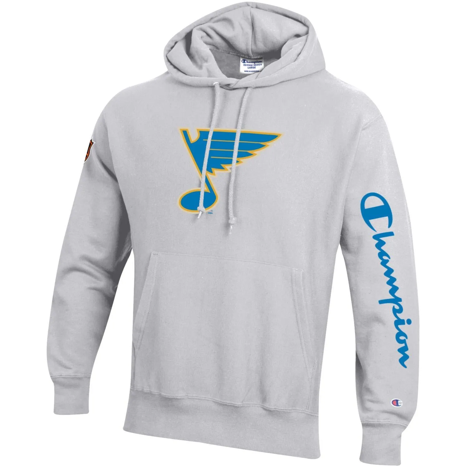 ST. LOUIS BLUES CHAMPION REVERSE WEAVE HOODIE - GREY