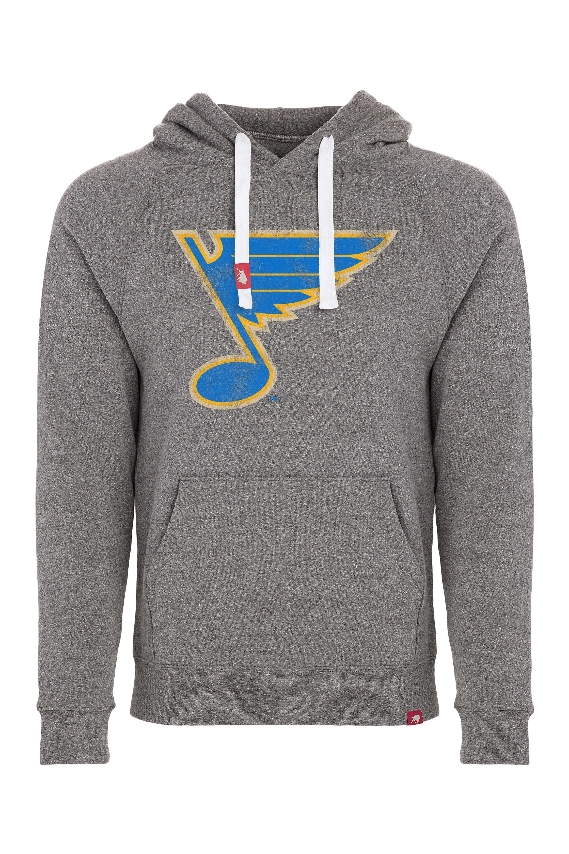 ST. LOUIS BLUES HERITAGE SPORTIQE OLSEN HOODIE - GREY