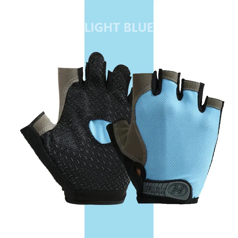 Summer Cycling Sports Gloves For Men's Fitness Training Fingerless Women's Fitness Bicycles Anti-slip and Breathable Sports