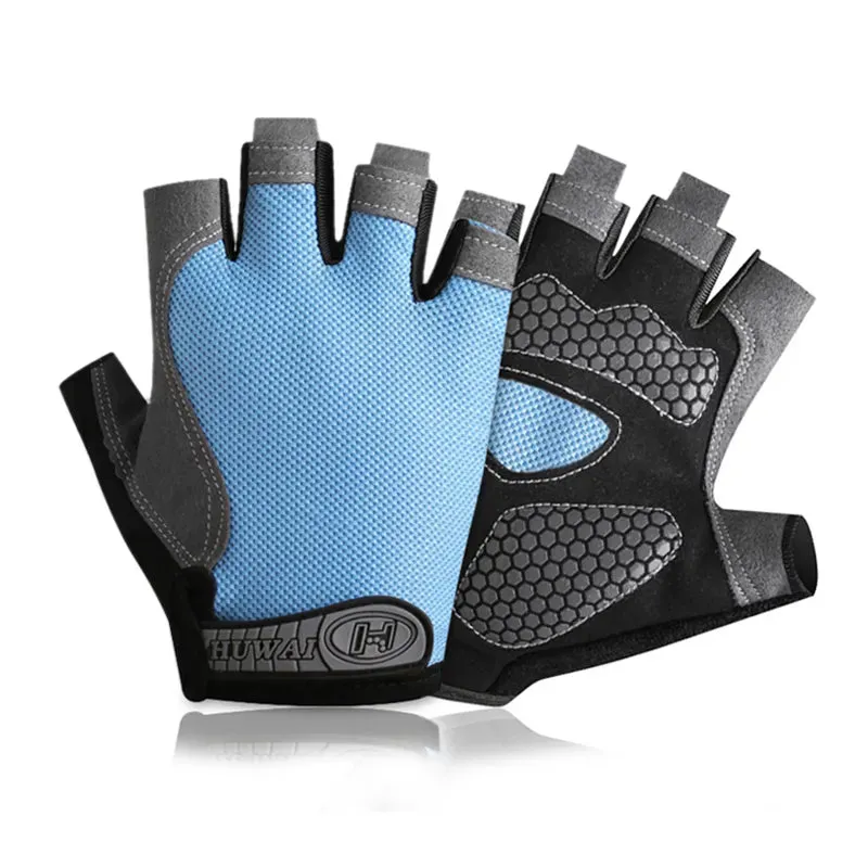 Summer Cycling Sports Gloves For Men's Fitness Training Fingerless Women's Fitness Bicycles Anti-slip and Breathable Sports