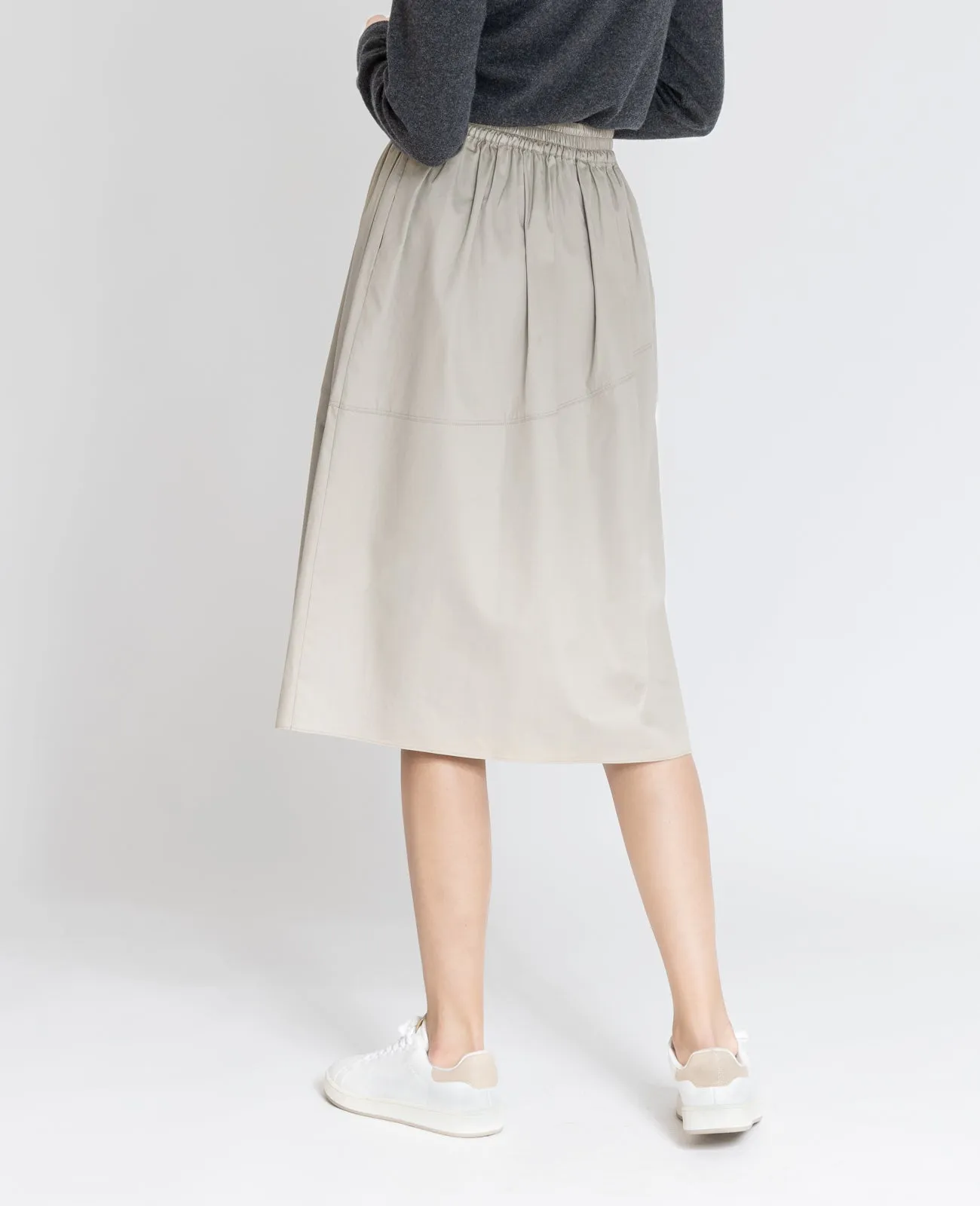 Supima Poplin Tulip Skirt