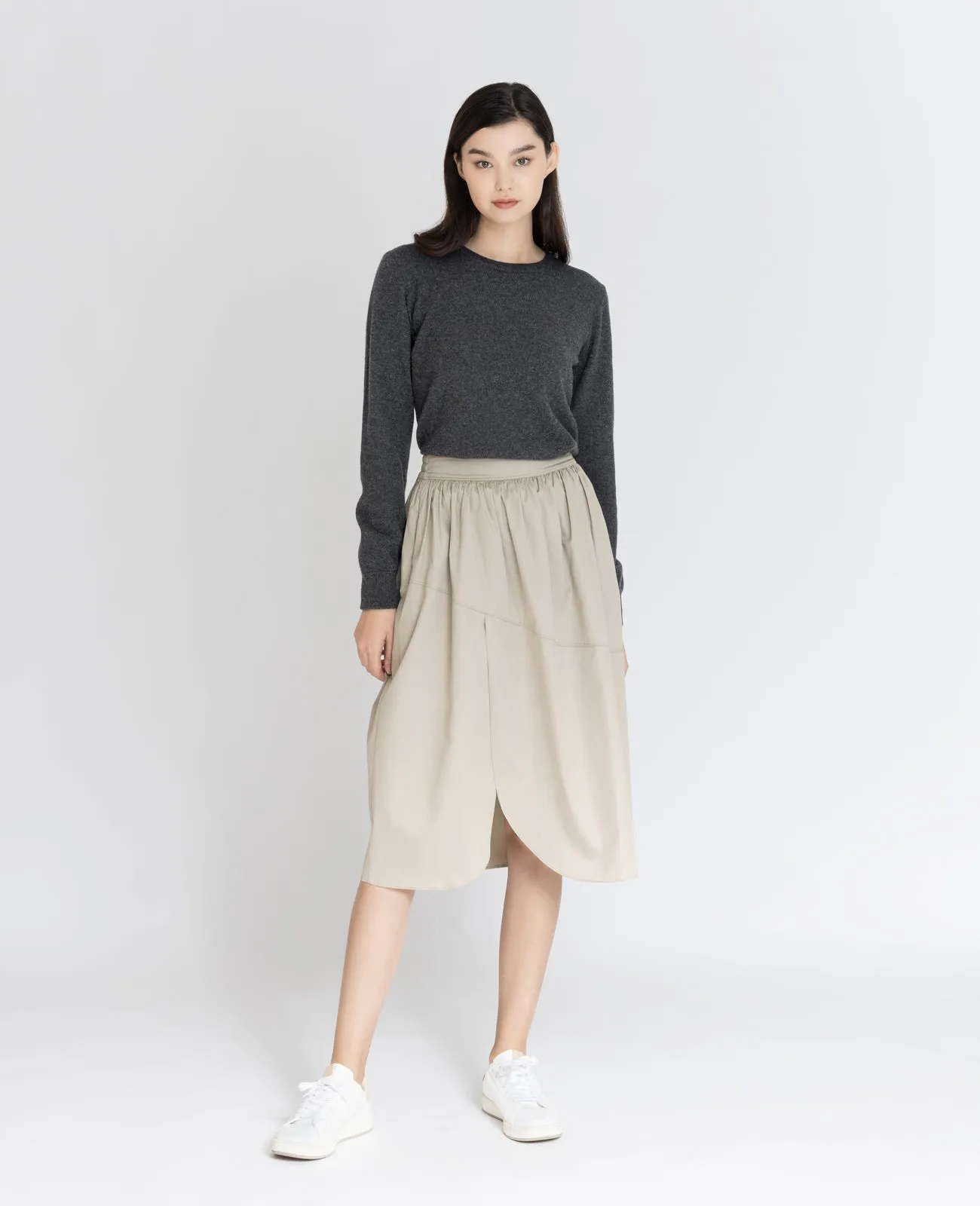 Supima Poplin Tulip Skirt