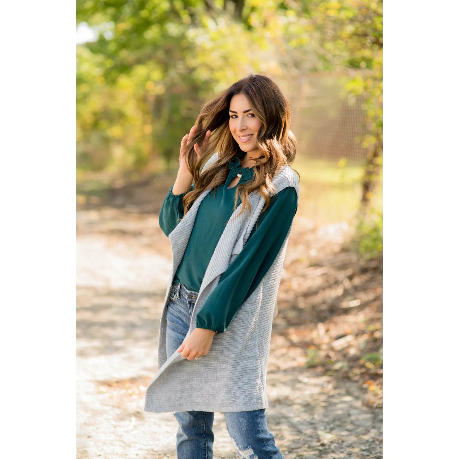 Sweater Kimono Vest