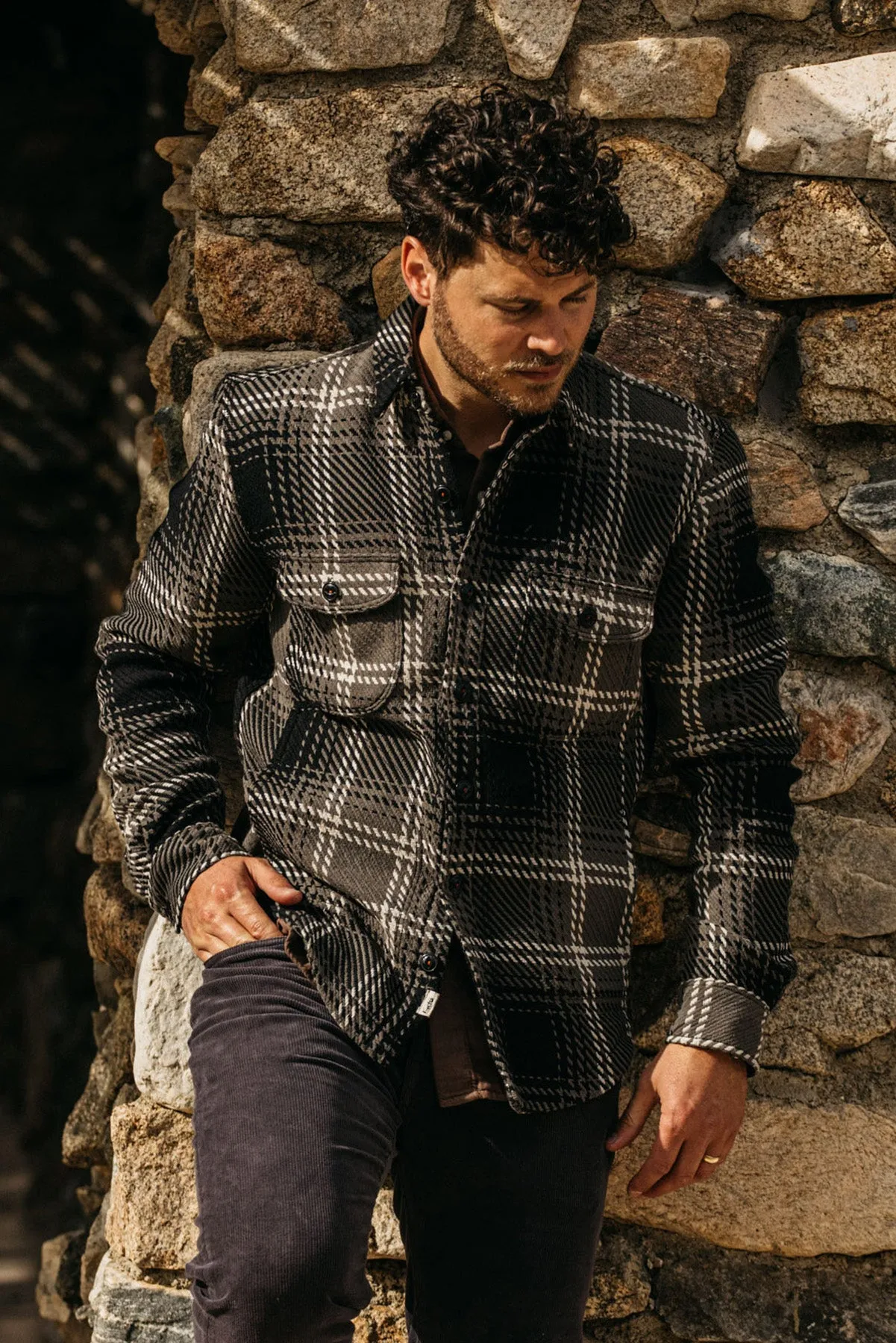 The Anvil 13oz Loose Weave Plaid - Gray