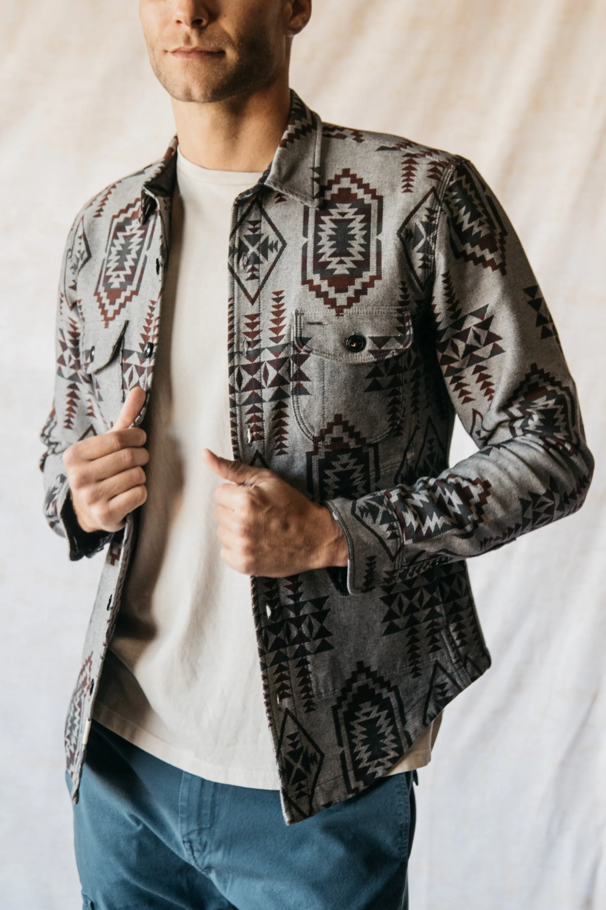 The Anvil Jacquard Jacket - Gray