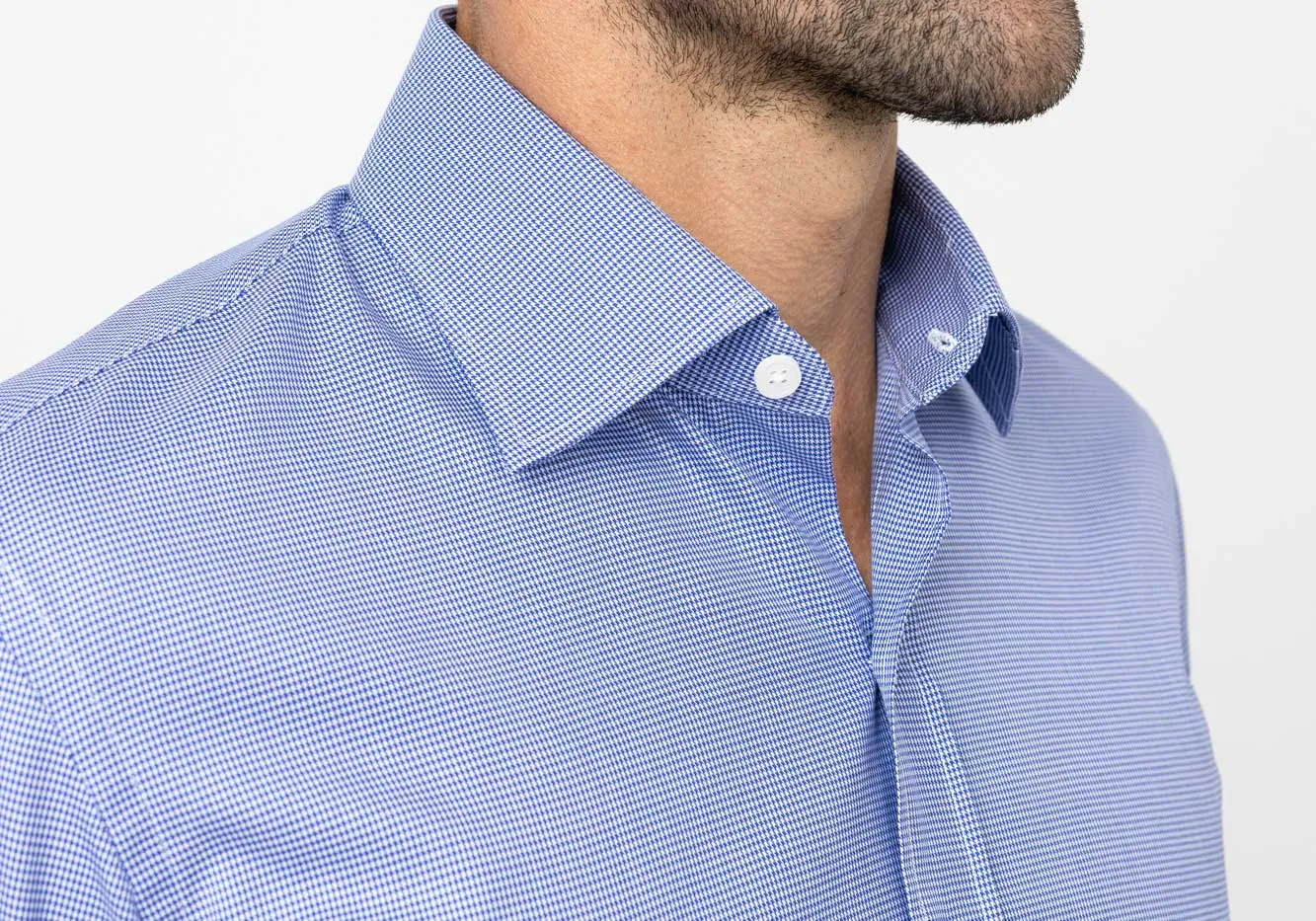 The Blue Wills Houndstooth Custom Shirt