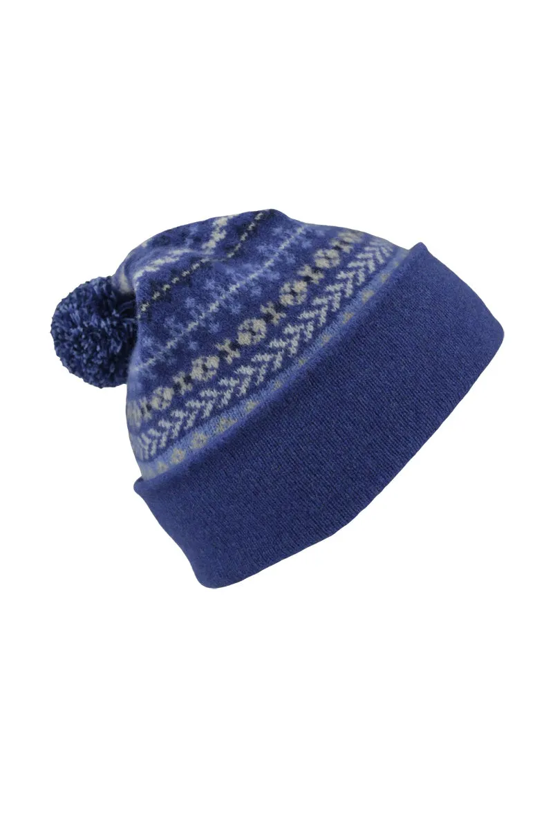 Ugie Fair isle Ski hat - Blue