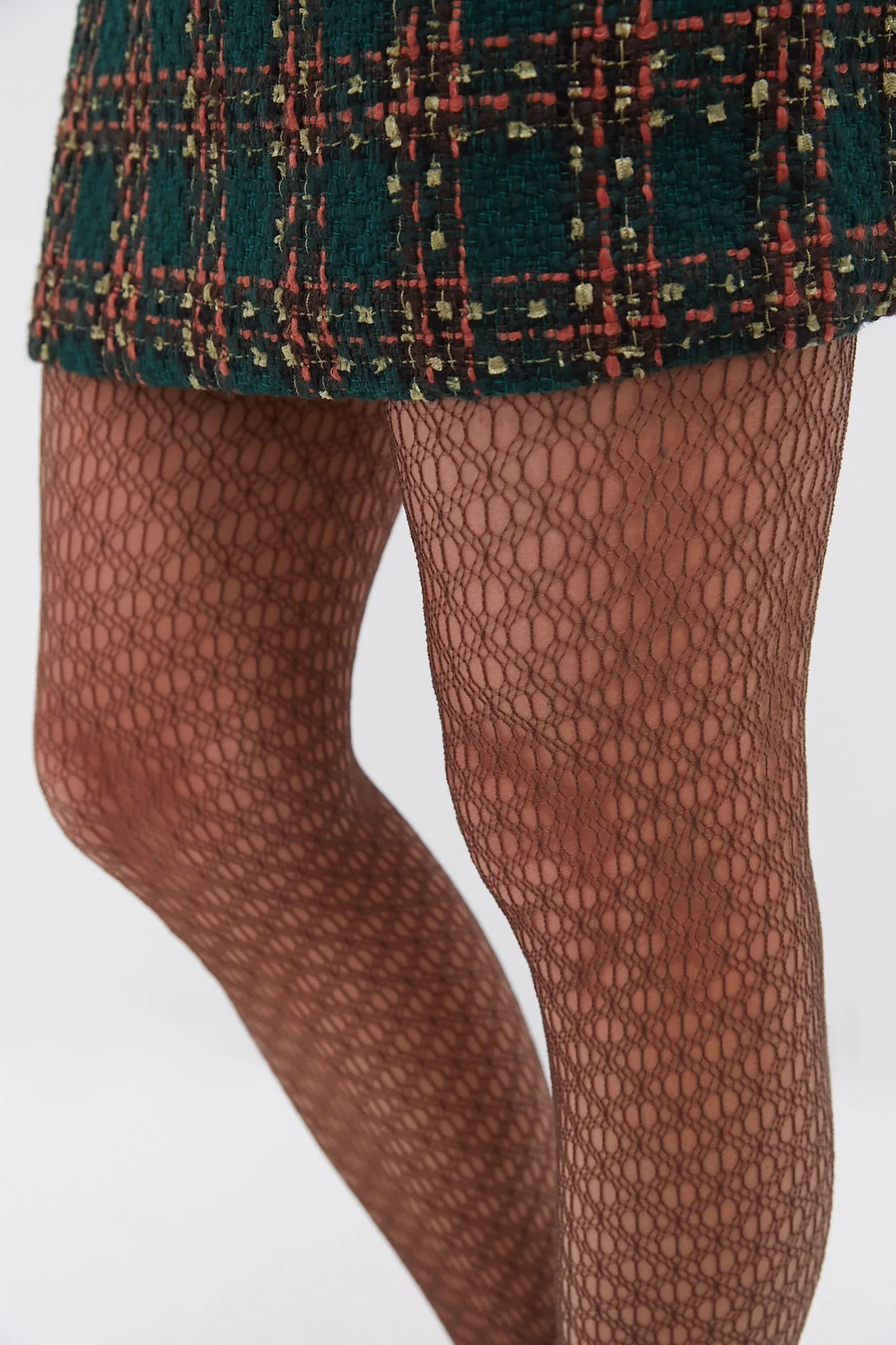 Umber Fine Net Tights