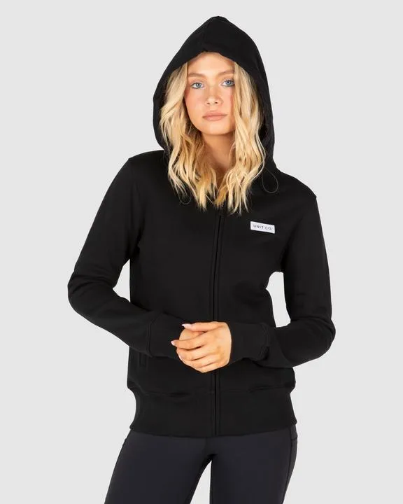 Unit Ladies Latch Hoodie Black