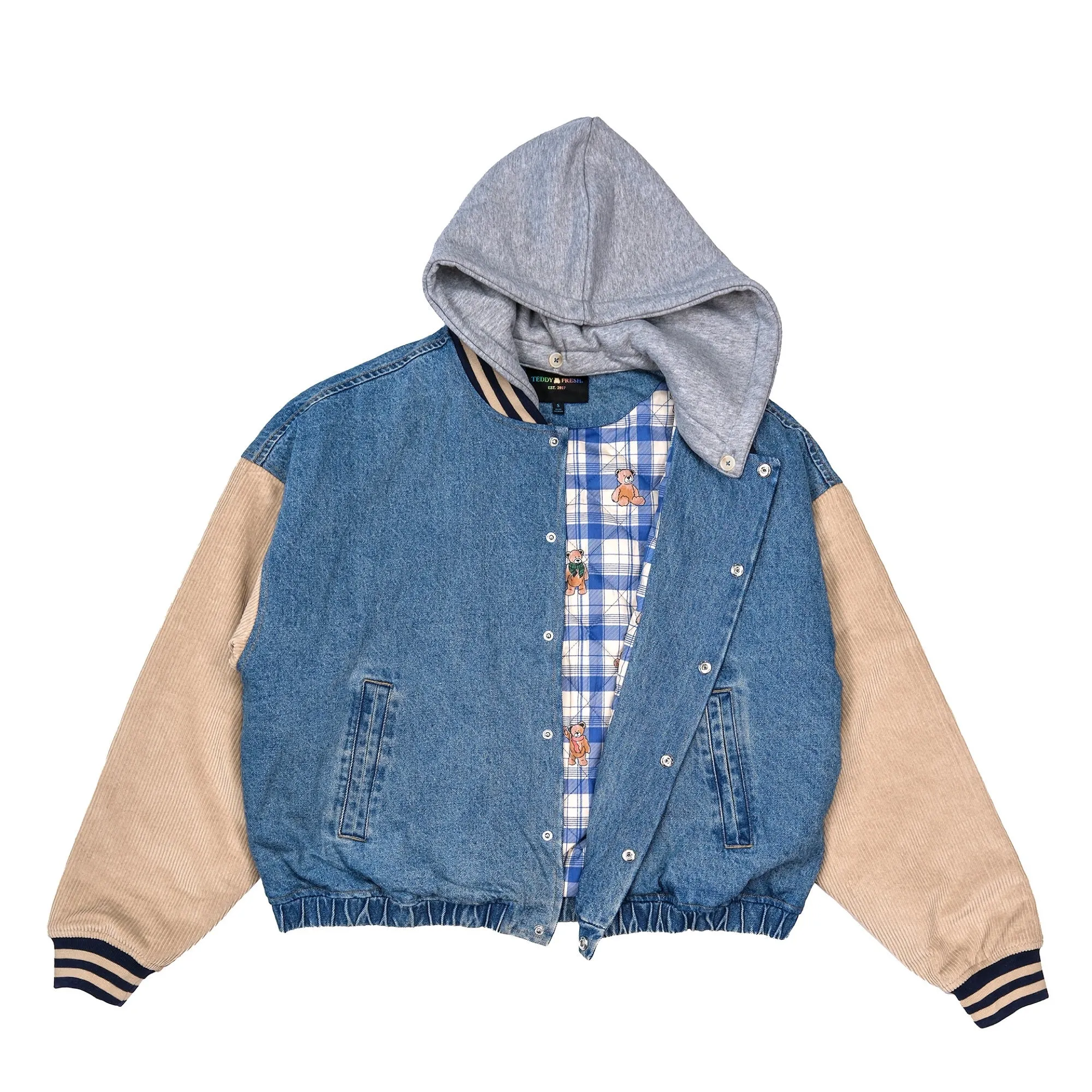 Vintage Inspired Denim Bomber Jacket