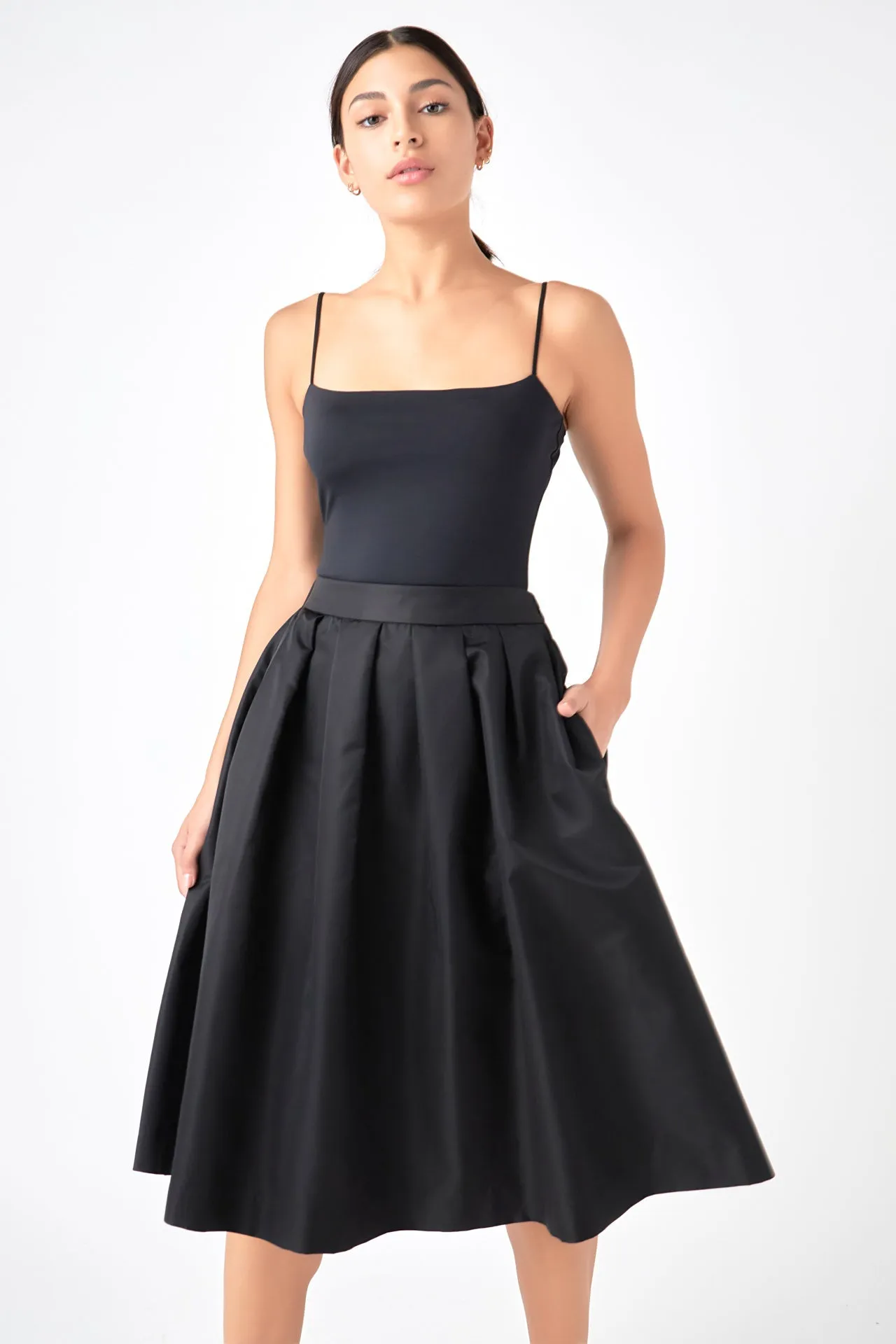 Voluminous Midi Skirt