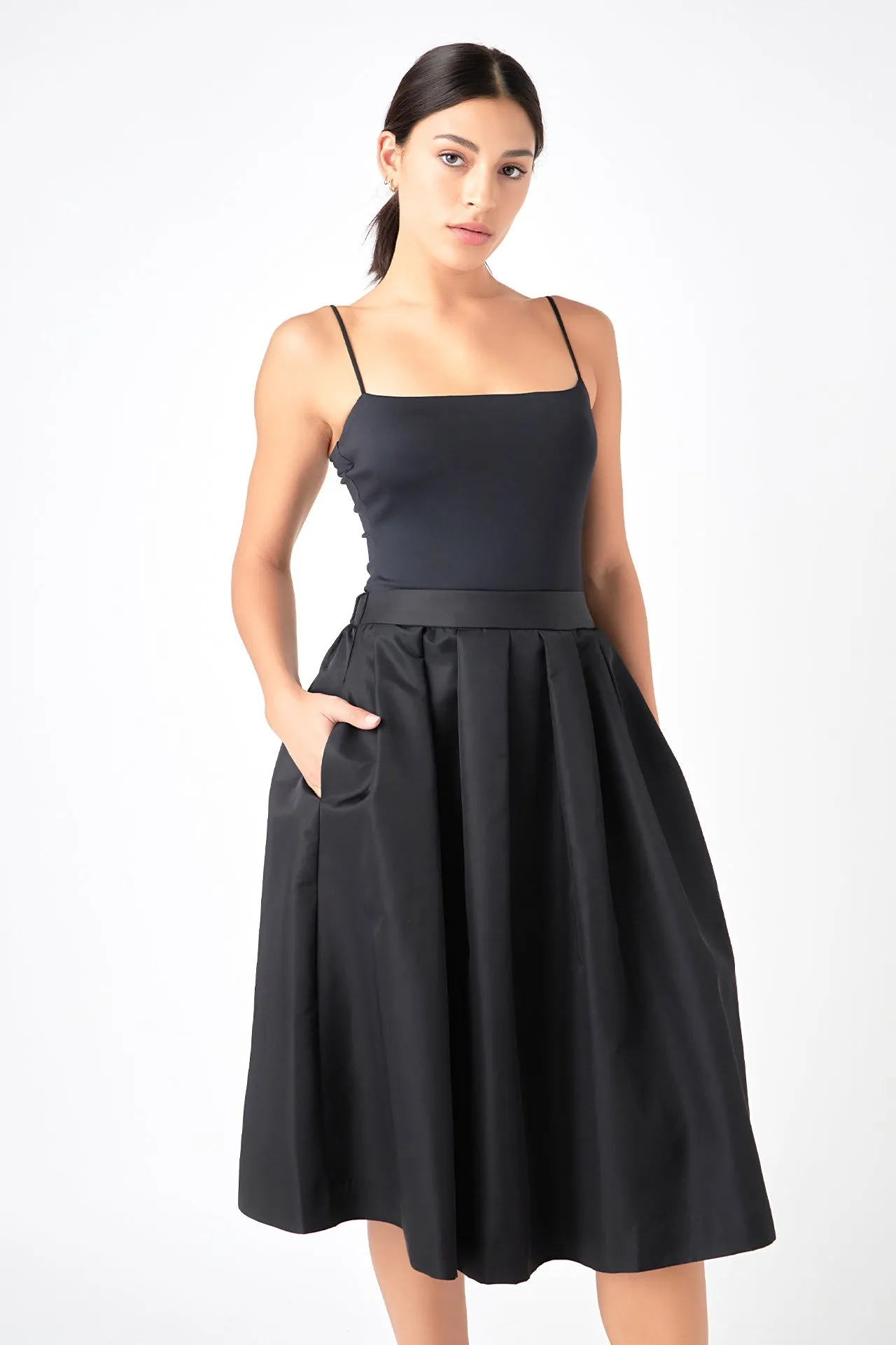 Voluminous Midi Skirt