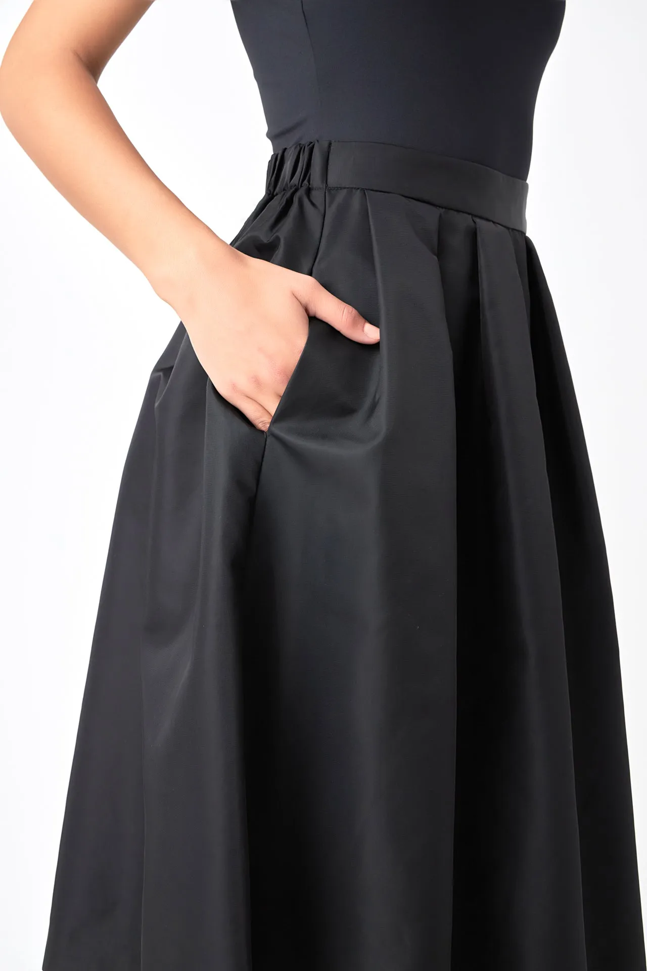 Voluminous Midi Skirt