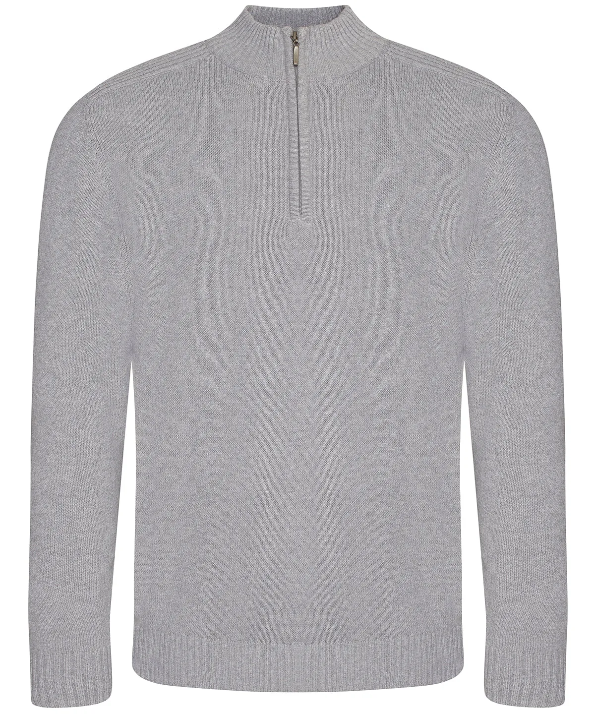 Wakhan  regen zip knit sweater | Heather Grey