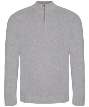 Wakhan  regen zip knit sweater | Heather Grey