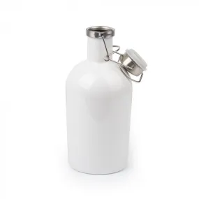 White Sublimation Water Bottle Growler 64 oz