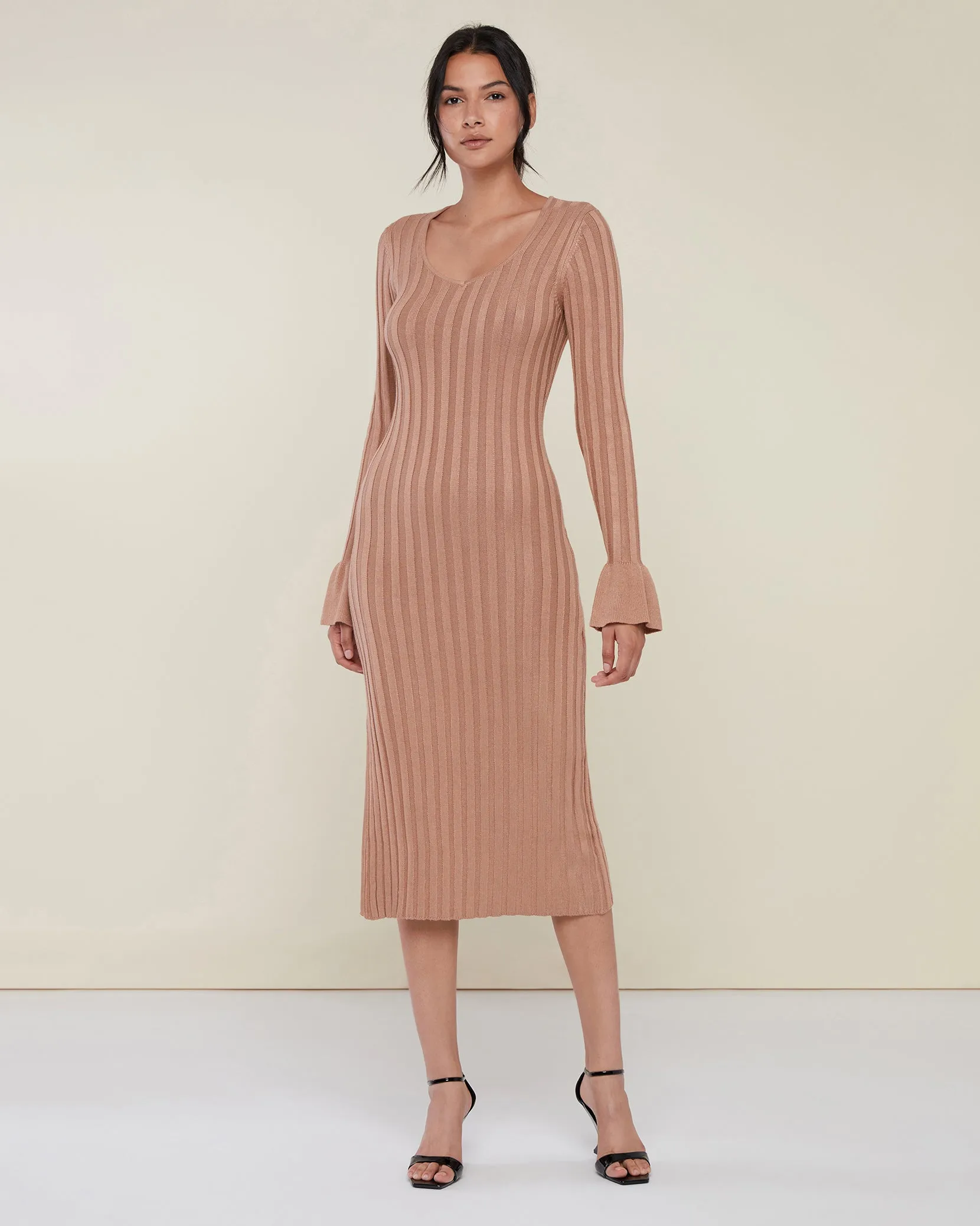 Wide Rib Sweater Dress