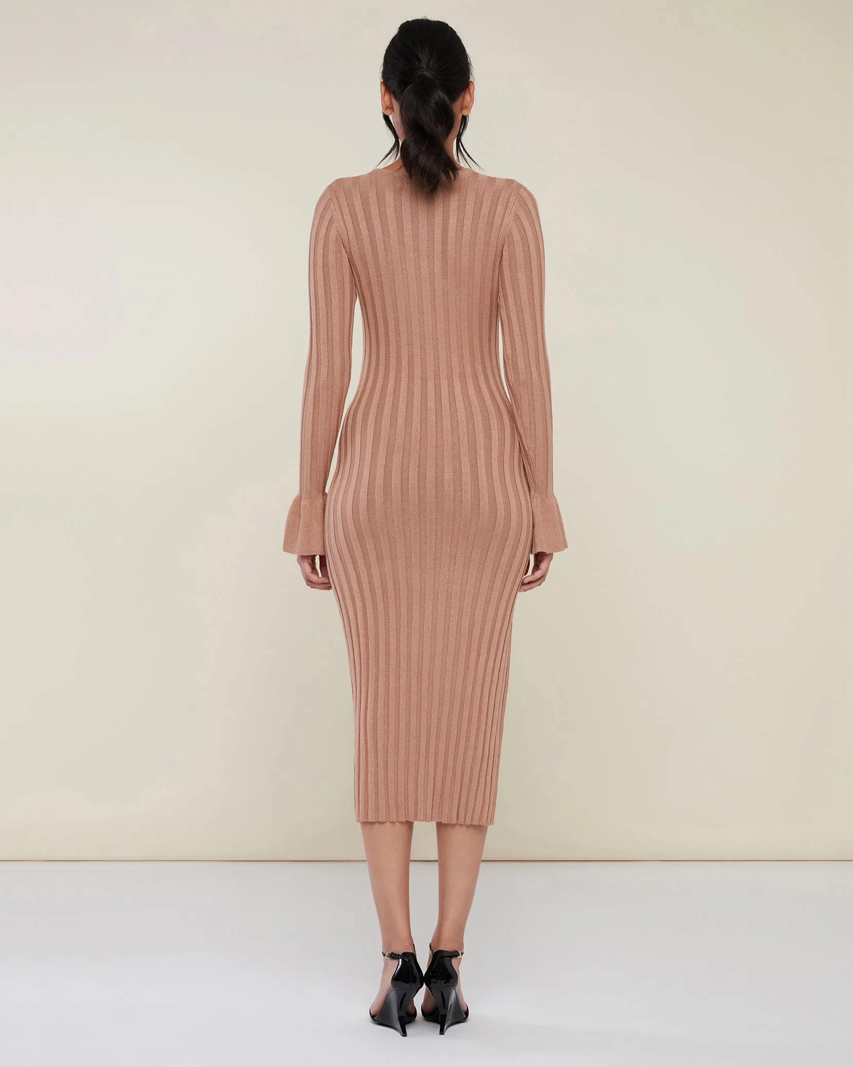 Wide Rib Sweater Dress