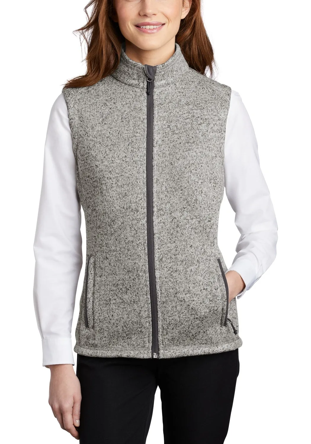 Women's Full-Zip Sweater Fleece Vest