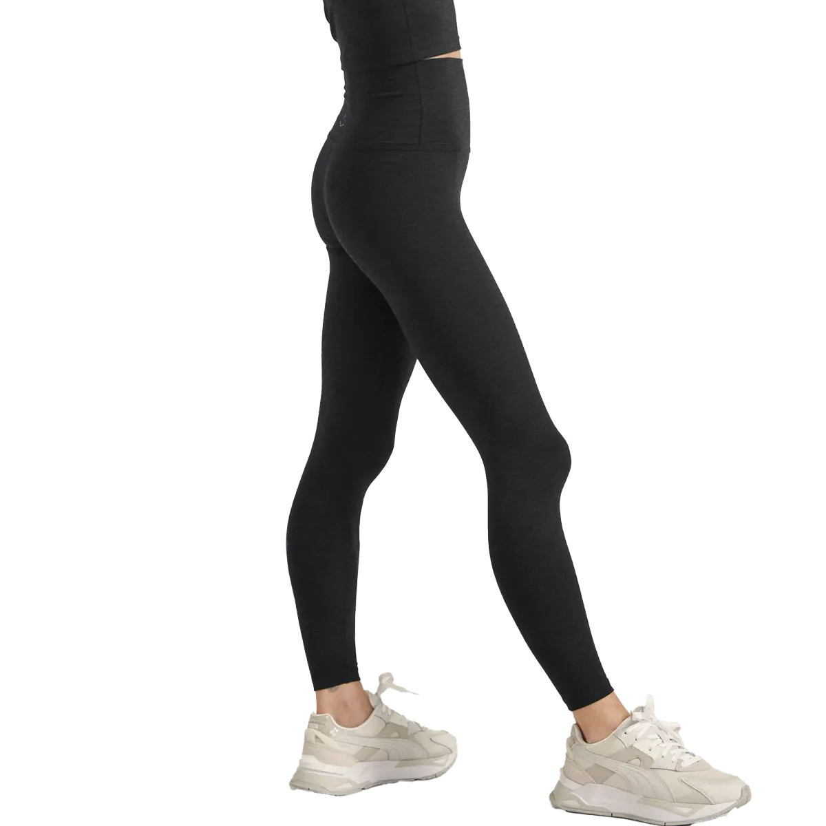 Women's Heather Rib High Waisted Midi Legging