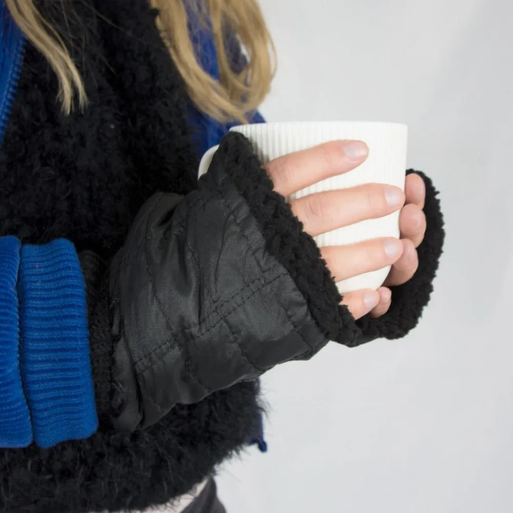 Women’s Quilted Fingerless Glove Cozies