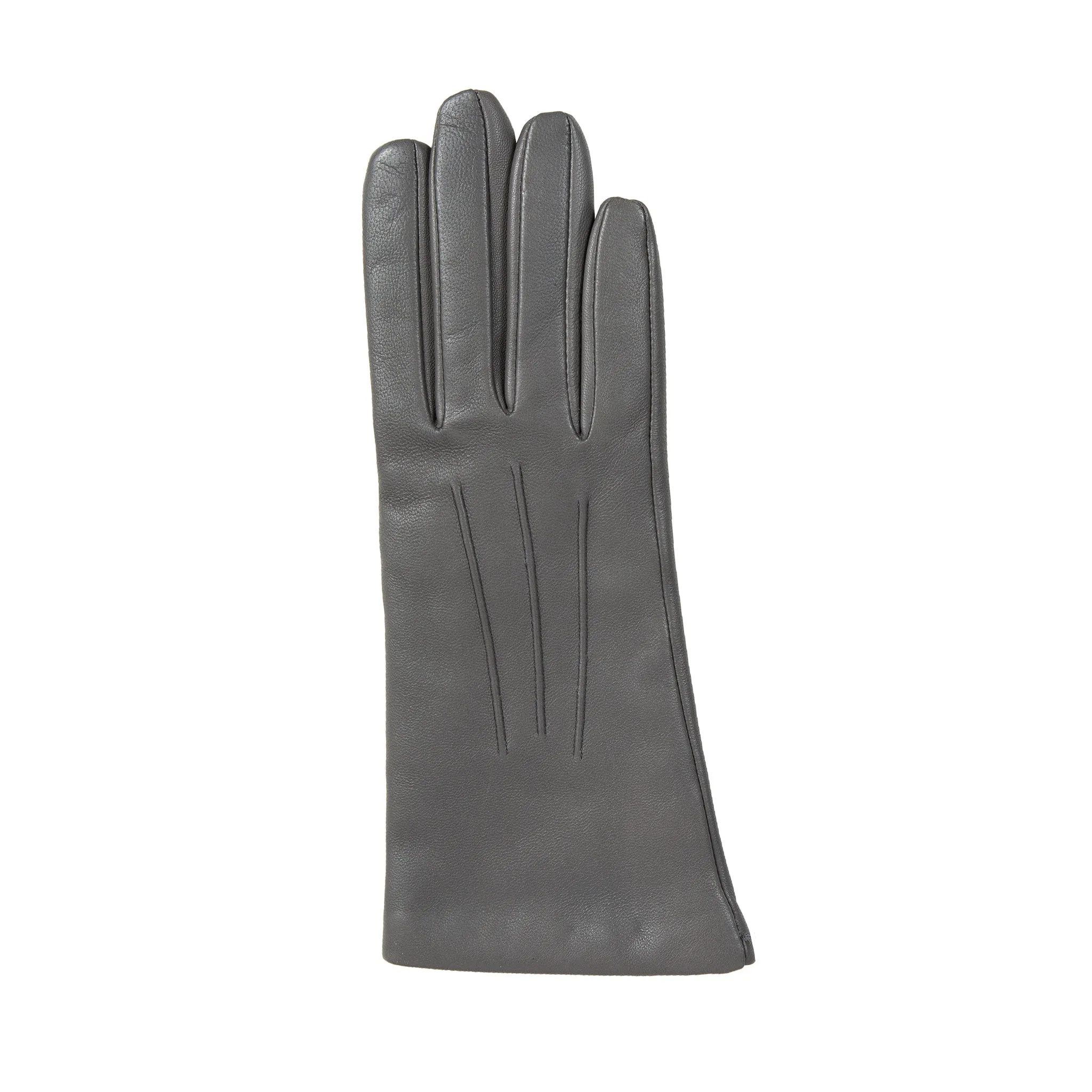 Women's Three-Point Cashmere-Lined Leather Gloves