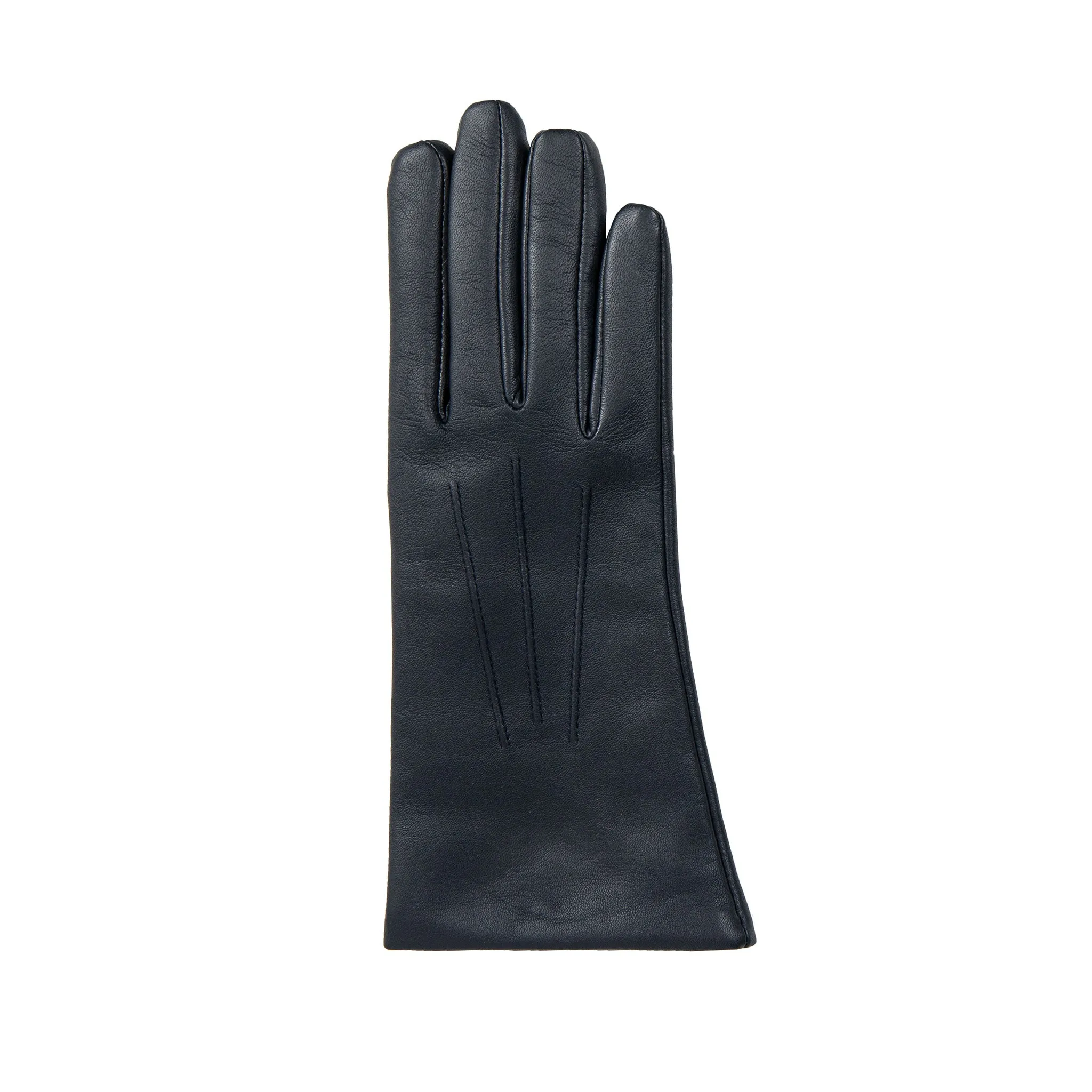 Women's Three-Point Cashmere-Lined Leather Gloves