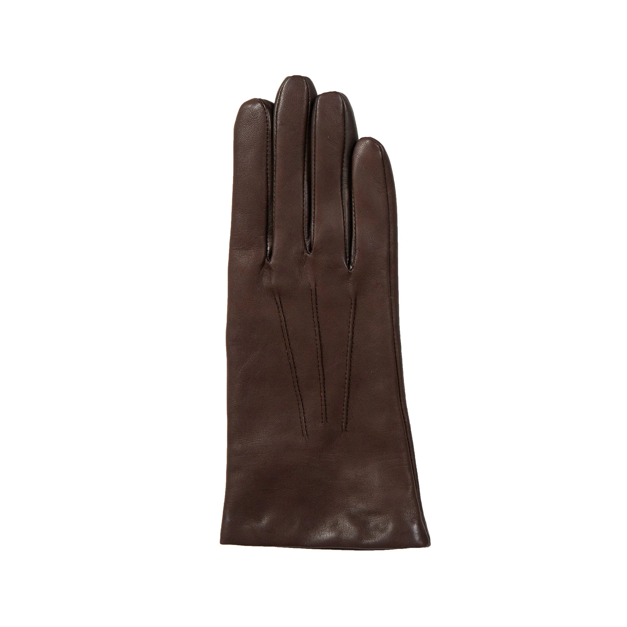 Women's Three-Point Cashmere-Lined Leather Gloves