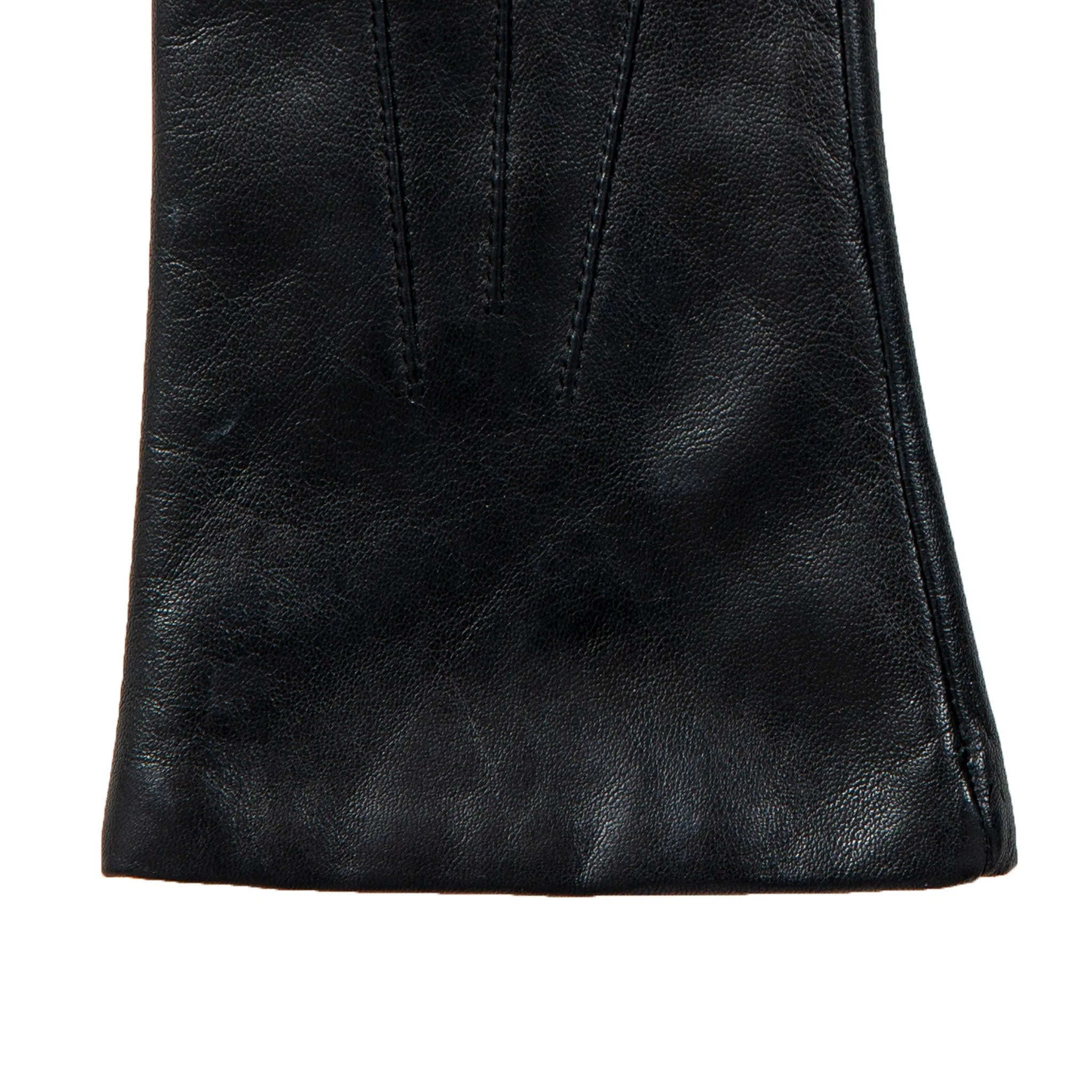 Women's Three-Point Cashmere-Lined Leather Gloves