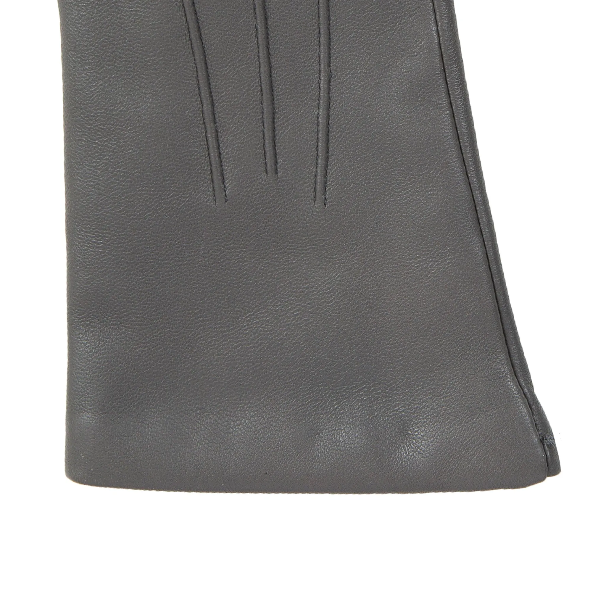 Women's Three-Point Cashmere-Lined Leather Gloves