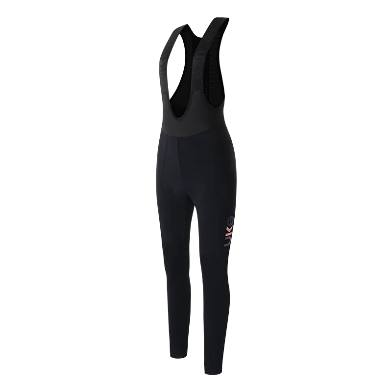 Women's Windproof Thermal Bib Tights SI-1 Black