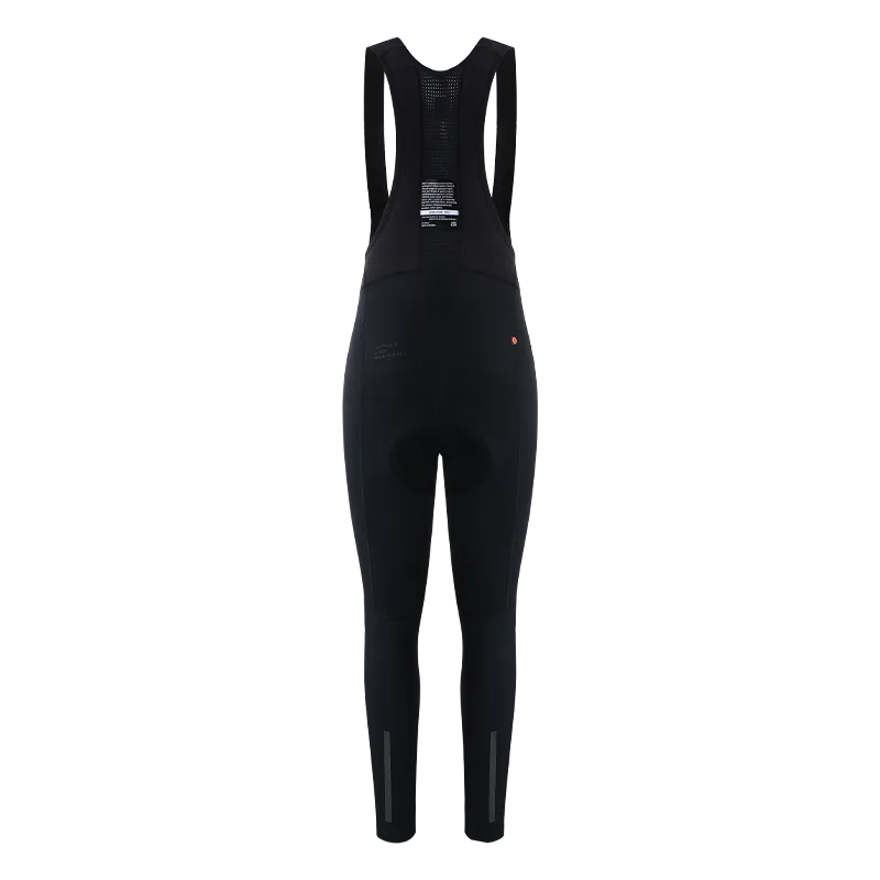 Women's Windproof Thermal Bib Tights SI-1 Black