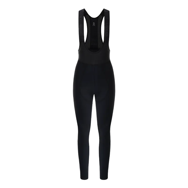 Women's Windproof Thermal Bib Tights SI-1 Black