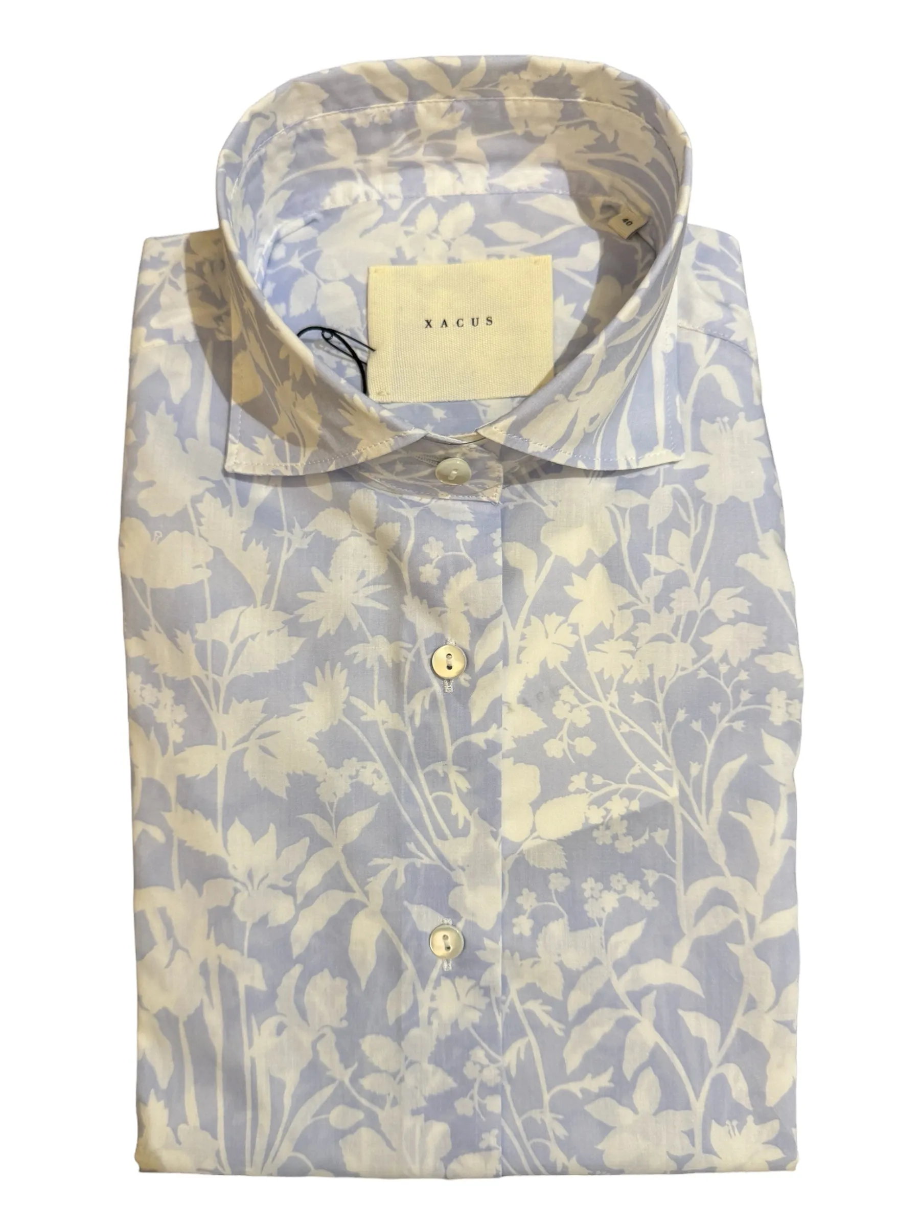 Xacus Women's Shirt - Soft Blue Floral