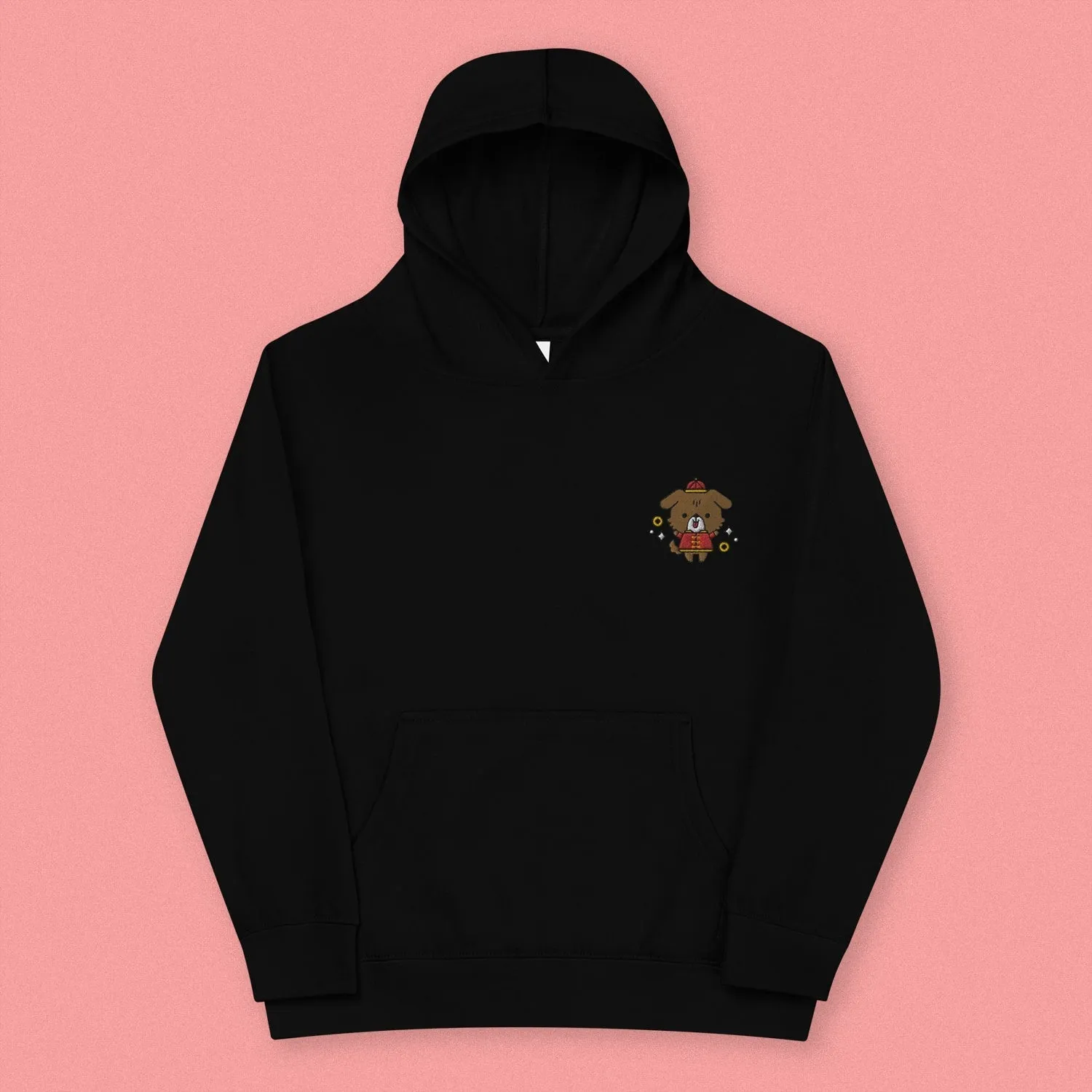 Year of the Dog Embroidered Kids Hoodie