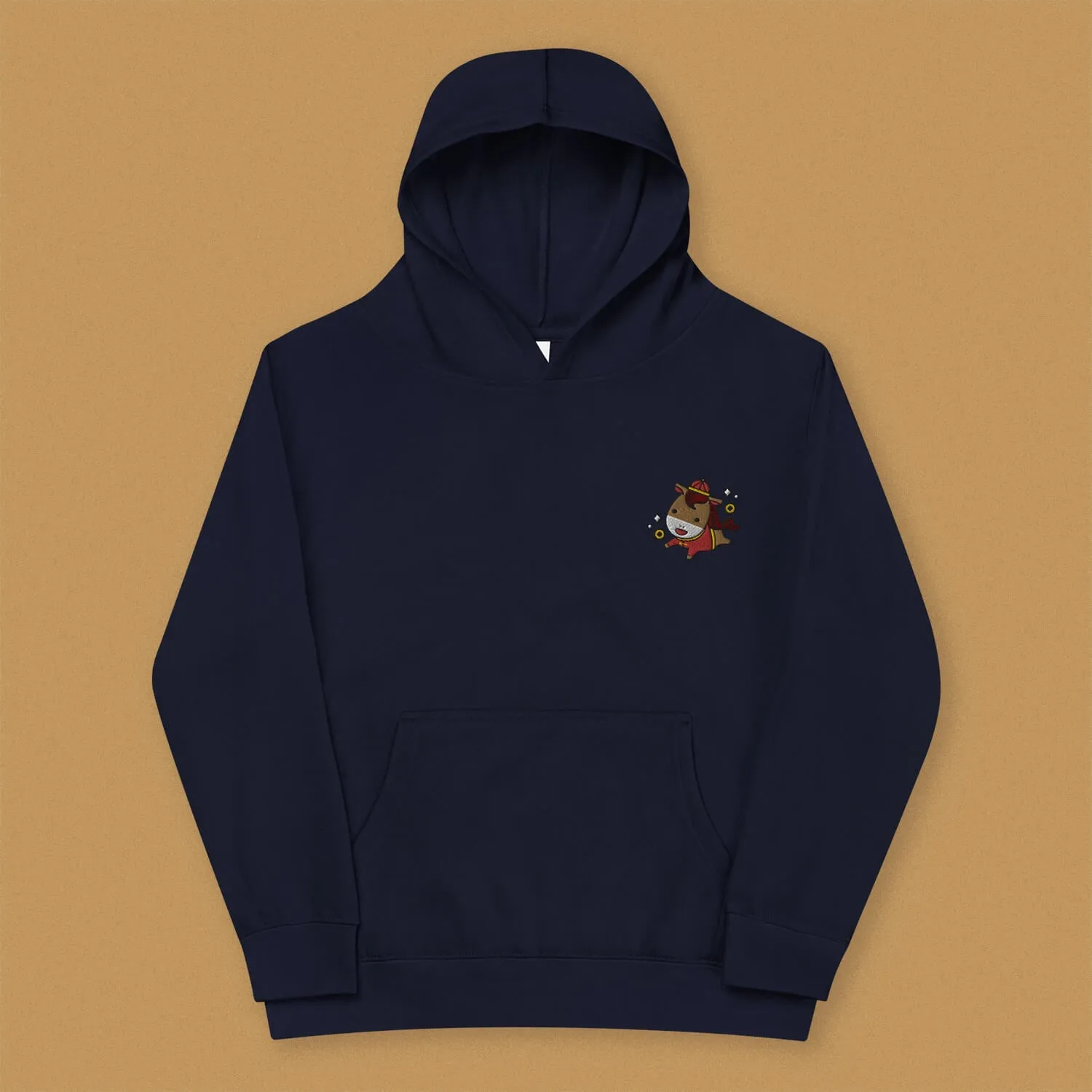 Year of the Horse Embroidered Kids Hoodie