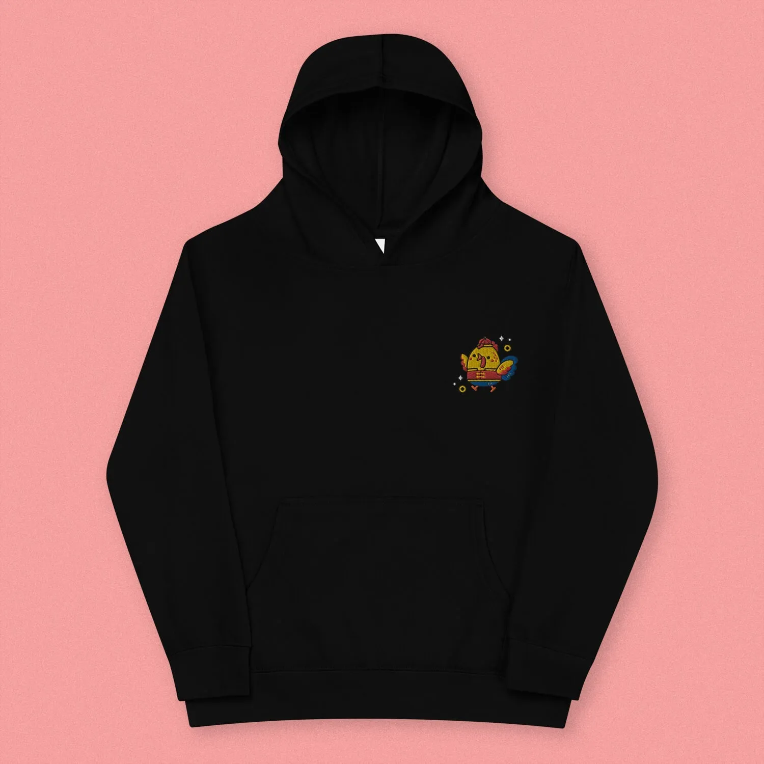 Year of the Rooster Embroidered Kids Hoodie