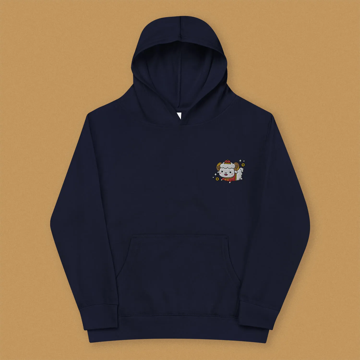 Year of the Sheep Embroidered Kids Hoodie