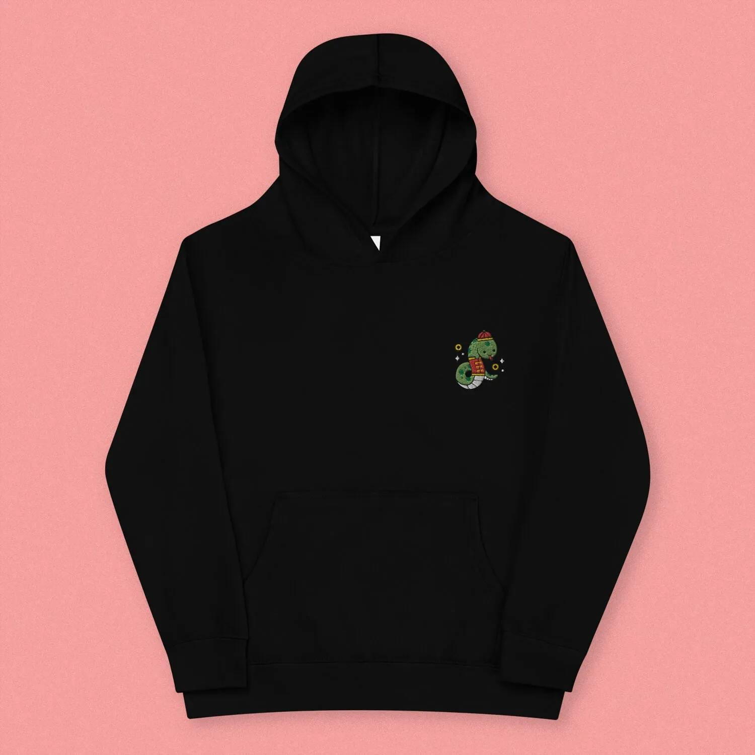 Year of the Snake Embroidered Kids Hoodie