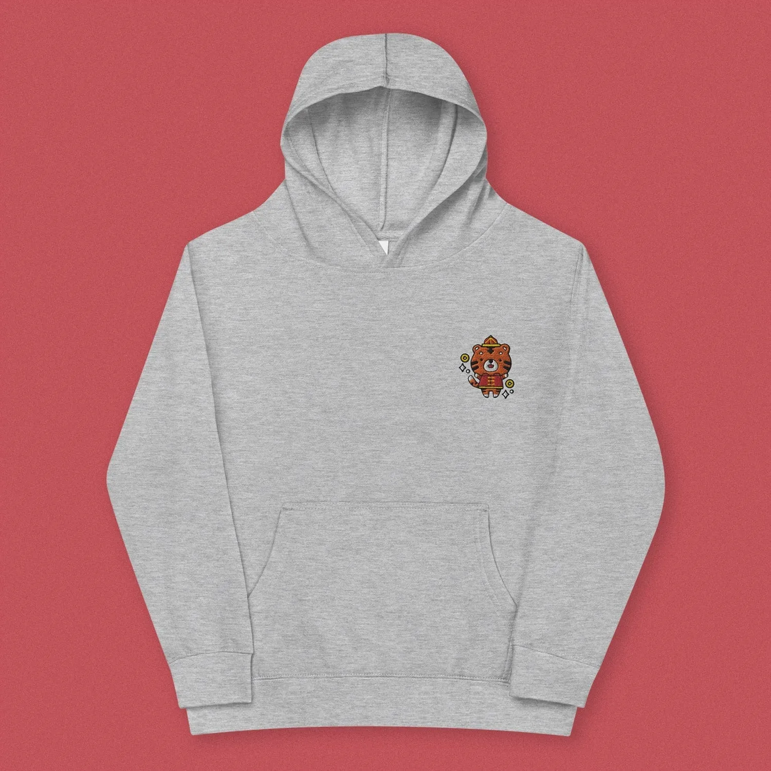 Year of the Tiger Embroidered Kids Hoodie