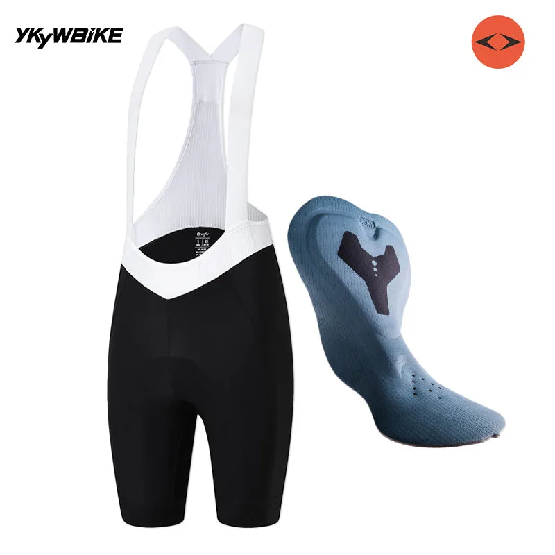 YKYK Road Bike Women's Pro Gray Cycling Bib Shorts 7H Ridding 2024 Summer Breathable Bicycle Sports Clothing Slimming Tights Race Bib Shorts